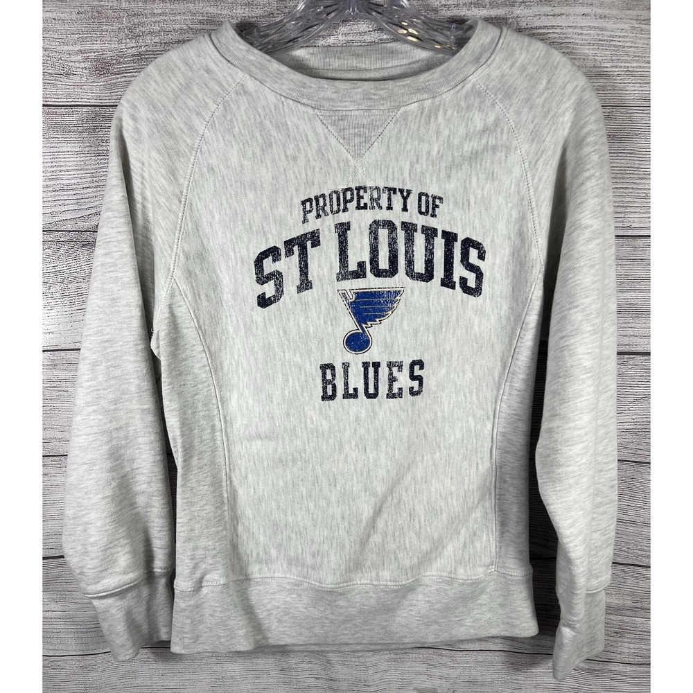 Official NHL-Licensed Women's‎ St. Louis Blues Crewneck Sweatshirt Size Small
